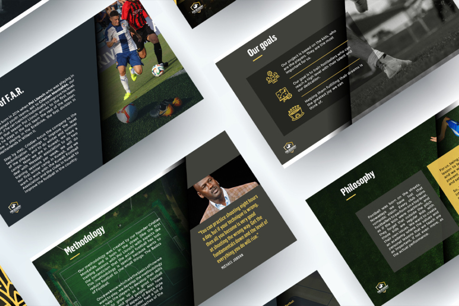 disseny de presentació corporativa