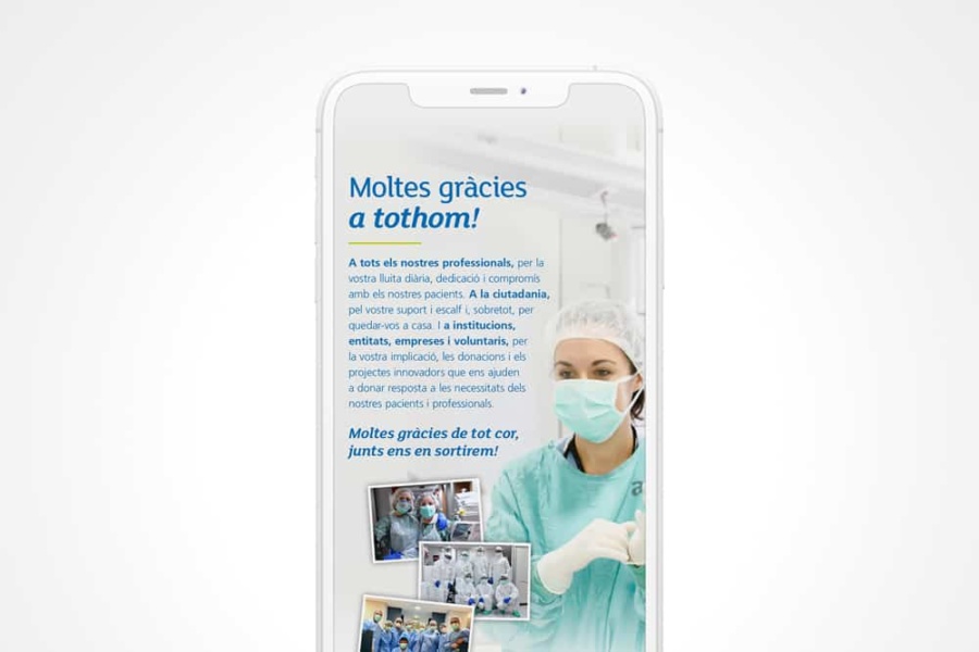 Campanya de mecenatge per Althaia en format Instagram Stories