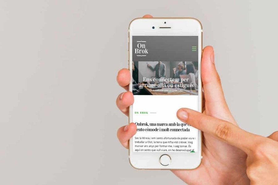 Versió responsive de web corporativa Wordpress