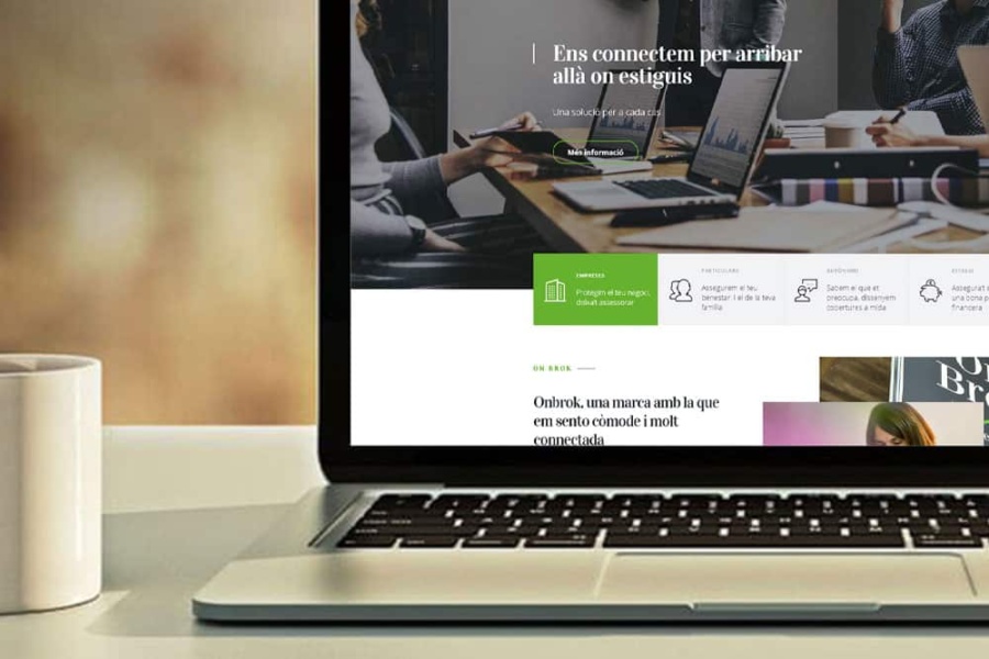 Web corporativa dissenyada en Wordpress