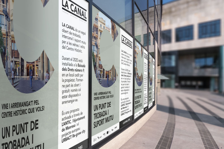 Disseny gràfic de campanya municipal a Manresa