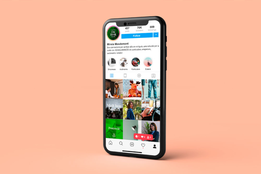 Exemple disseny de xarxes socials a Manresa